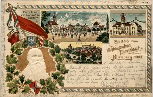 Nürnberg - Gruss vom Deutschen Turnfest 1903 - Litho -646688