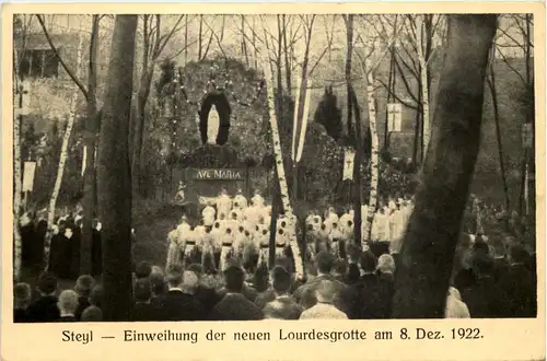 Steyl - Einweihung der neuen Lourdesgrotte 1922 - Venlo -646258