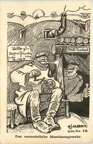 Das vermeintliche Maschinengewehr - Liller Kreigszeitung -646806