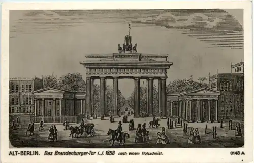 Berlin - Brandenburger Tor 1858 -646828