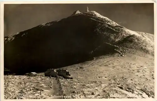 Riesengebirge - Die Schneekoppe im Winter -646838