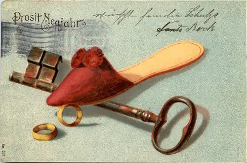 Neujahr - Schuh mit Schlüssel -646888