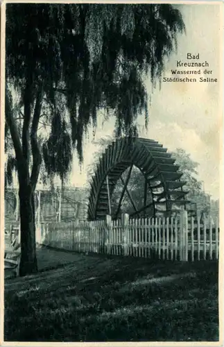 Bad Kreuznach - Wasserrad der Städtischen Saline -646894