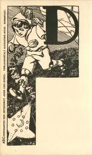 Buchstaben Karte D -647070