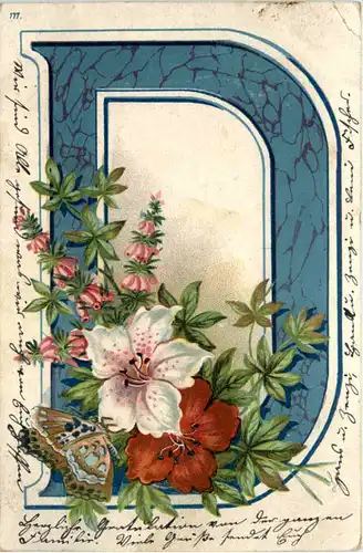 Buchstaben Karte D -647128