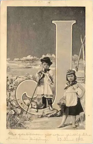 Buchstaben Karte J -647316