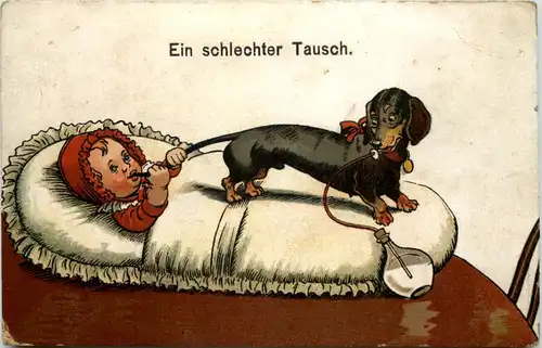 Humor- Ein Schlechter Tausch - Dackel -647292