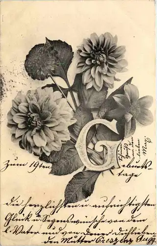 Buchstaben Karte G -647190