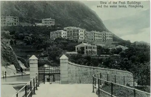 Hongkong - View of the Peak Buildings and the Water Tanks -647538