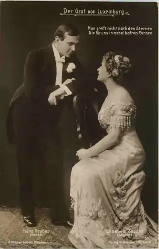 Der Graf von Luxemburg - Schauspieler Franz Gruber und Elisabeth Seeden -647570