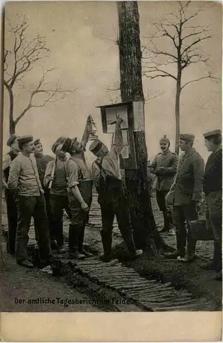 Der amtliche Tagesbericht im Felde -647610