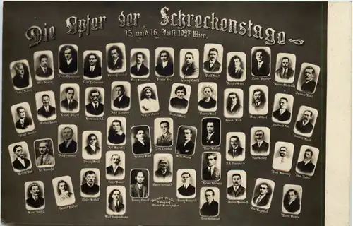 Wien - Die Opfer der Schreckenstage 1927 -647634