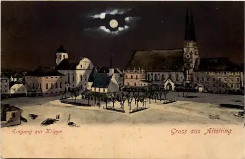 Gruss aus Altötting - Eingang zur Krippe -647666