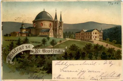 Pozdrav ze S. Hostyno - Litho -647756