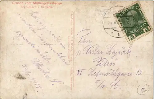 Graulich in Böhmen - Grüsse vom Muttergottesberge -647774