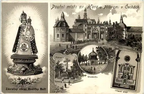 Outni misto sv. Hora u Pribami Cechach - Litho -647812