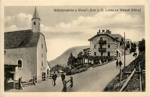 Wallfahrtskirche und Werners Hotel in St. Corona am Wechsel -647832