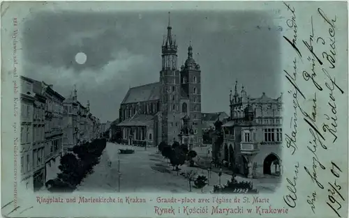 Ringplatz und Marienkirche in Krakau -647924