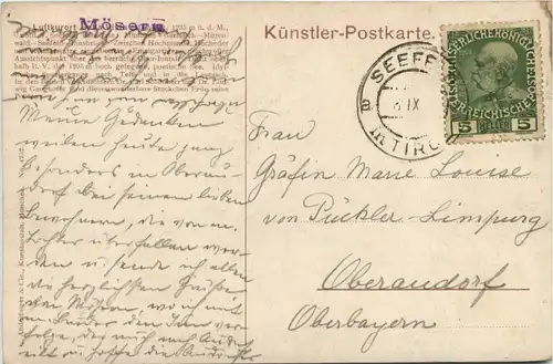 Mösern - Seefeld in Tirol - Künstler AK Zeno Diemer -648120