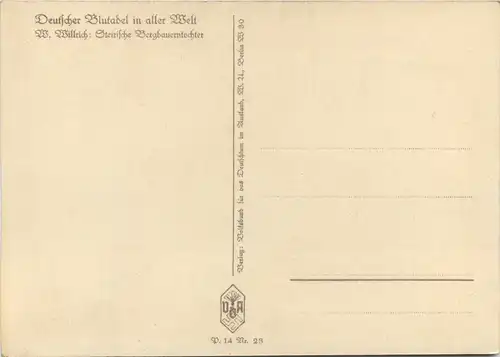 W. Willrich - Steirische Bergbauerntochter -648026