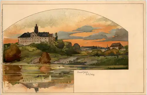 Saalfeld Schloss - Litho -648046