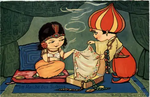 Künstler AK Margret Boriss - Im Reiche des Sultans -648164