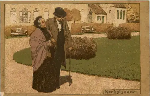 Künstler AK Paul Hey - Herbstsonne -648400