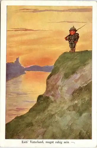 Militaria Humor - Lieb Vaterland -648416