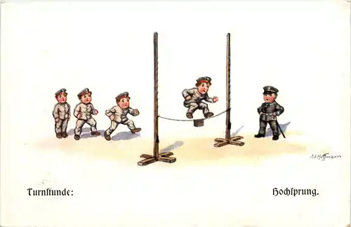 Künstler AK Ad. Hoffmann - Turnstunde -648428