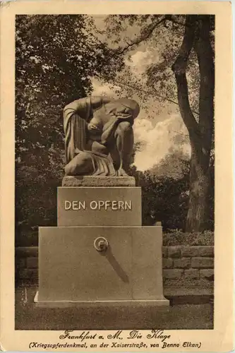 Frankfurt am Main - Die Klage - Kriegsopferdenkmal -648602