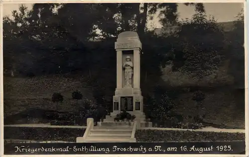Kriegerdenkmal Enthüllung Proschwitz 1925 -648604