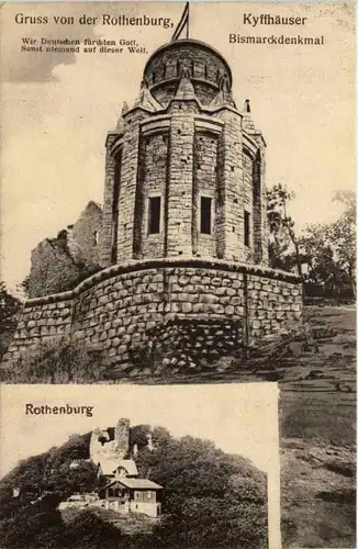 Gruss von der Rothenburg - Bismarckdenkmal -648646