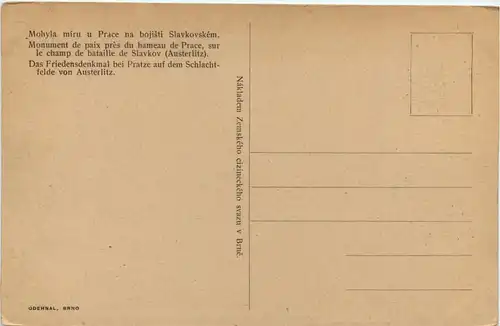 Das Friedensdenkmal bei Pratze Austerlitz -648656
