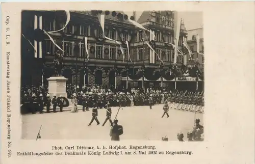 Regensburg - Enthüllungsfeier des Denkmals König Ludwig I 1902 -648670