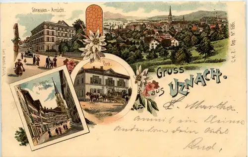 Gruss aus Uznach - Litho -639714