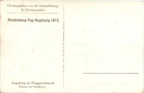 Augsburg - Hindenburgtag 1915 -648896