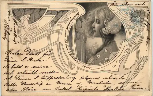Künstler AK Jugendstil -648908