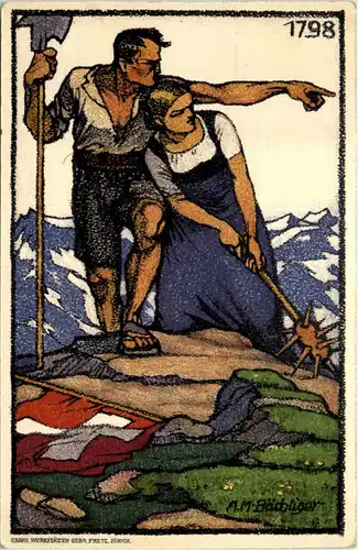 Bundesfeier Postkarte 1913 -648956