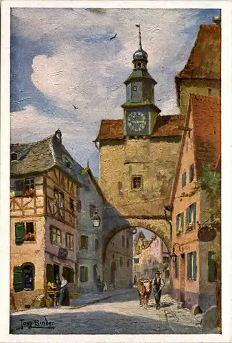 Rothenburg ob der Tauber - Künstler AK Tony Binder -649010
