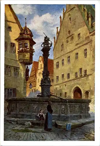 Rothenburg ob der Tauber - Künstler AK Tony Binder -649028