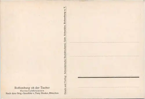 Rothenburg ob der Tauber - Künstler AK Tony Binder -649028