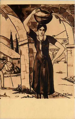 Künstler AK P. Billard -649006