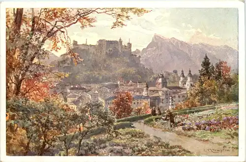 Künstler Ak - E. Compton - Salzburg -649104