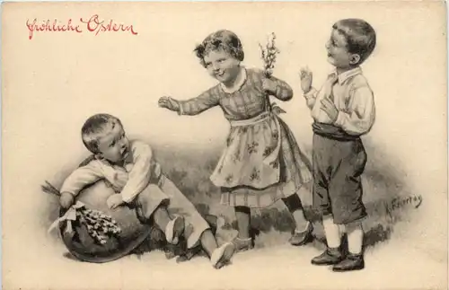 Künstler Ak - K. Feiertag - Ostern -649312