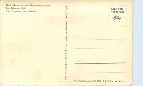 Gewerbemuseum Markneukirchen - Orgel -649432