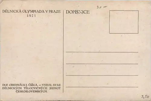 Prag - Delnicka Olympiada 1921 -649512