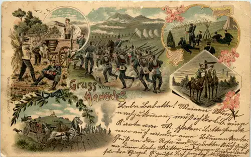 Gruss vom Manöver - Litho -649538