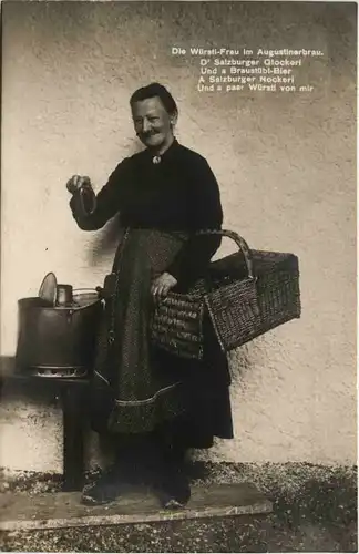 Salzburg - Die Würstl Frau im Augustinerbräu -649846