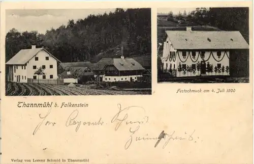 Thannmühl bei Falkenstein - Festschmuck 1900 -649874