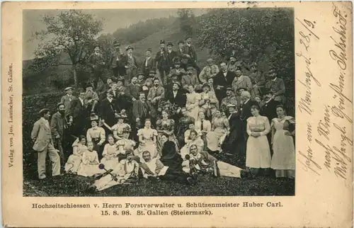 St. Gallen Steiermark - Hochzeitschiessen 1898 -649994